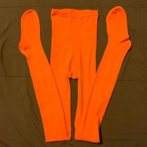 ⭐️Orange knit tights